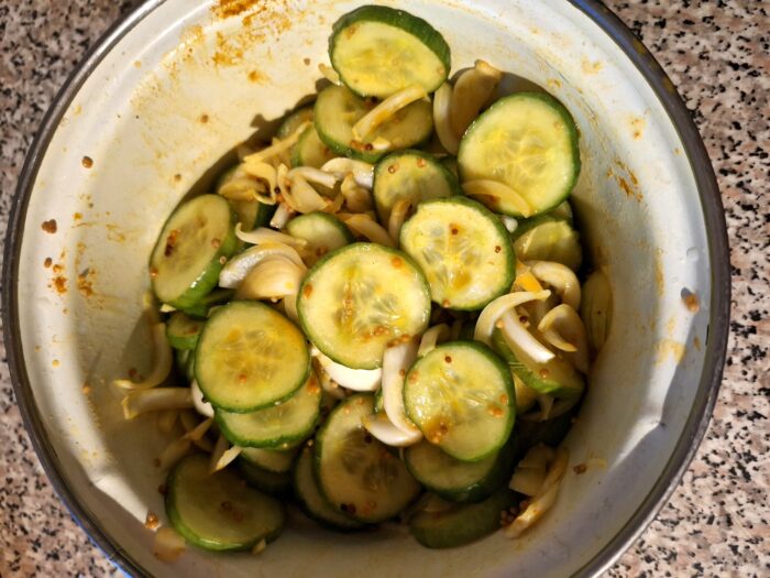 will have formed to pickle the cucumbers