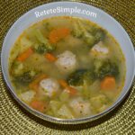 Broccoli Soup with Meatballs