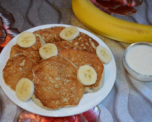 The banana pancakes are ready