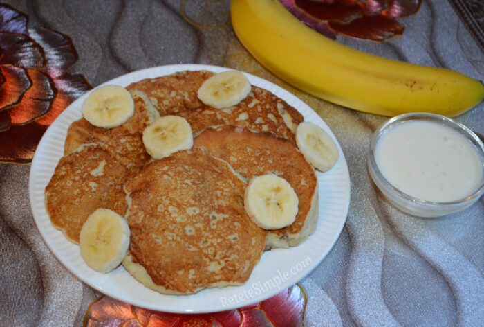 The banana pancakes are ready
