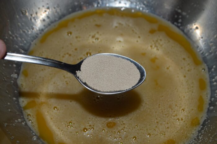 And a teaspoon of dry yeast