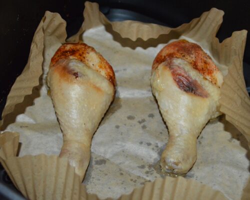 turn the chicken drumsticks over to brown