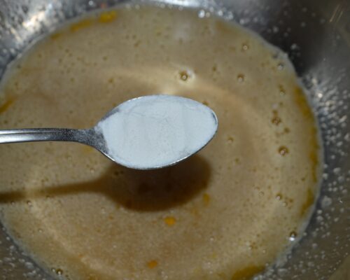 Then add a teaspoon of vanilla
