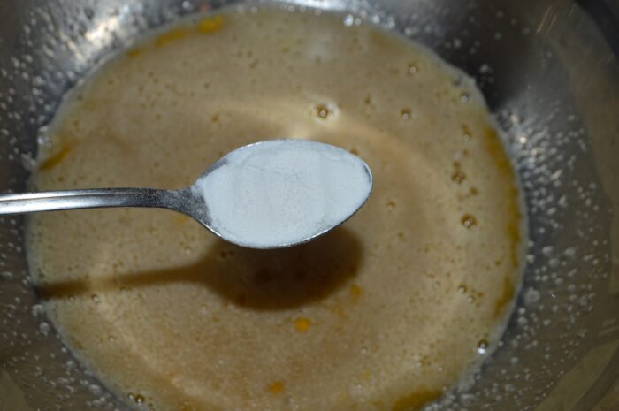 Then add a teaspoon of vanilla