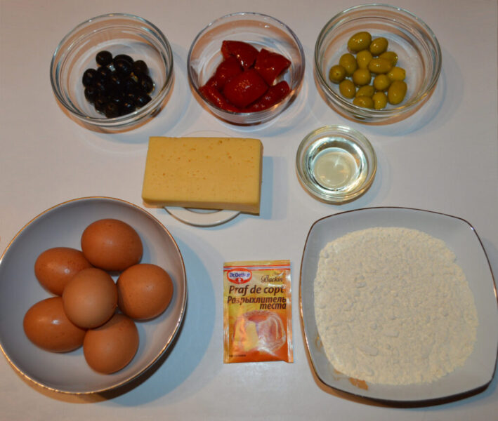 ingrédients pour le gâteau