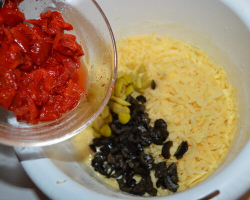 Et enfin, les poivrons mariné en tranches