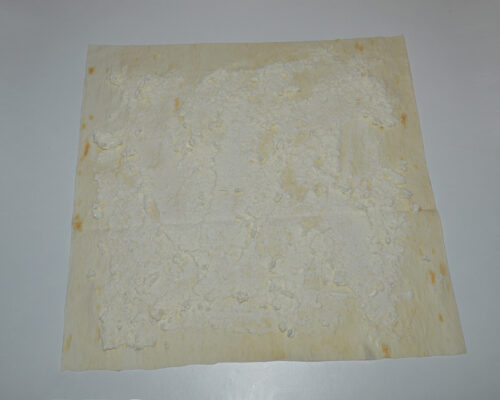 spread the cottage cheese mixture on top