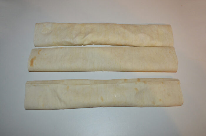 Repeat this process with the other two rolls