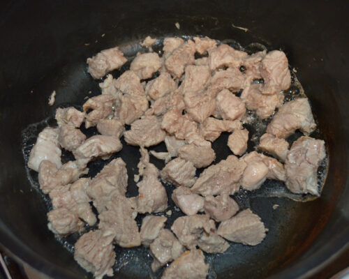 Cook the meat