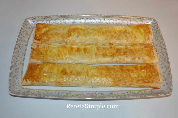 The cottage cheese and banana roll is ready