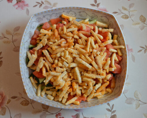 Ajoutez les croûtons dans le bol