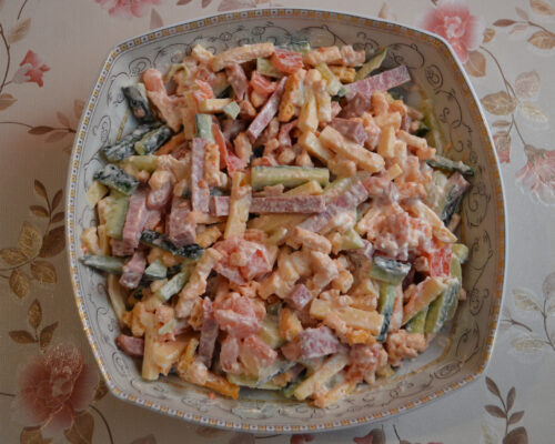 la salade est prête