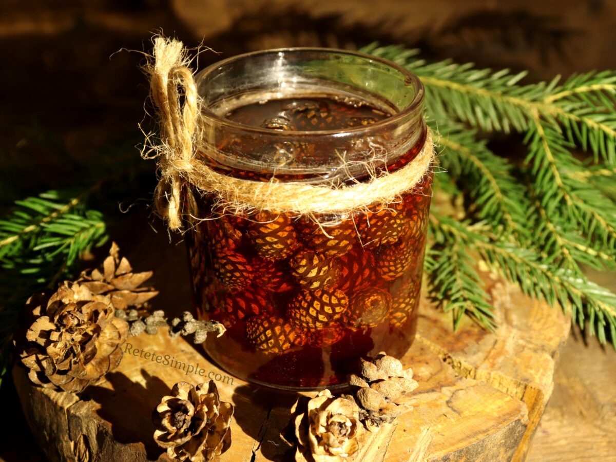 Gem din conuri de pin poza