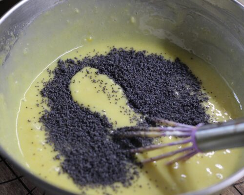 Add the poppy seeds