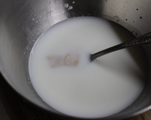 dissolve the salt, fresh yeast