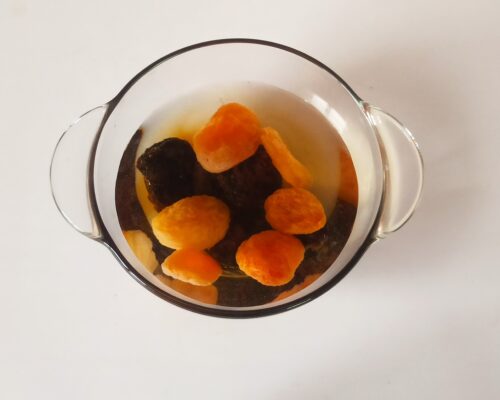 Soak the dried fruit