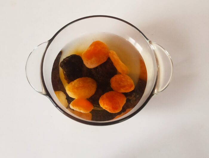 Soak the dried fruit