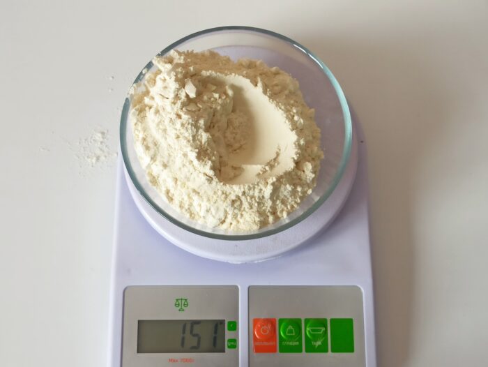 Measure the required amount of flour