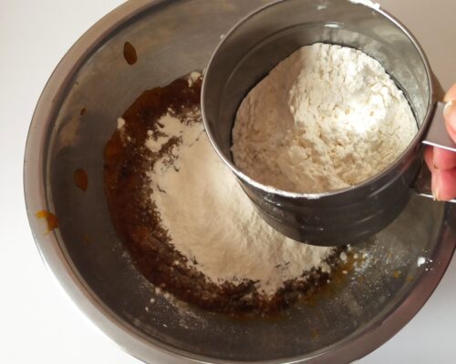 Sift the flour into the same bowl