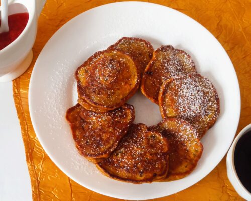 Pancakes are especially delicious when served warm