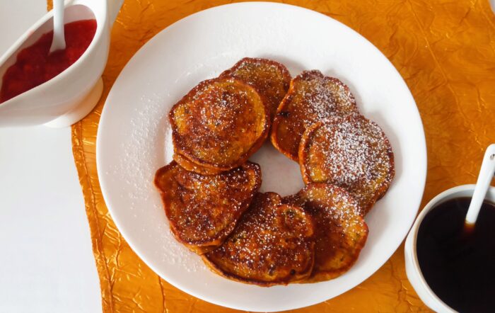 Pancakes are especially delicious when served warm