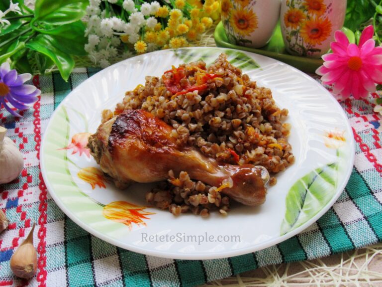 Куриные ножки с гречкой в духовке