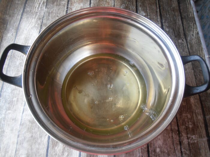 Separate the eggs into whites and yolks