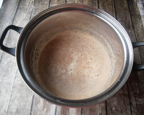 Add apple cider vinegar, spices