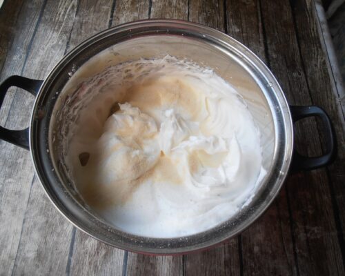 Add salt, erythritol powder