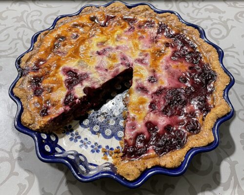 Allow the baked pie to rest for 30 minutes before serving