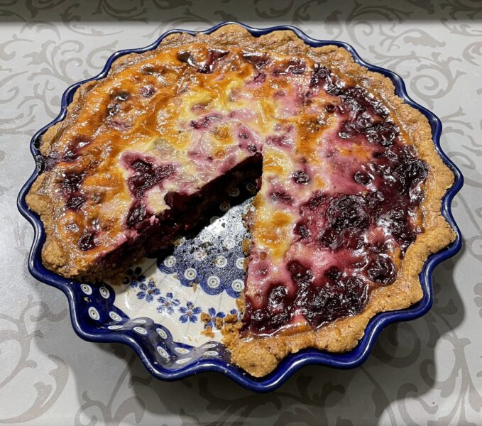 Allow the baked pie to rest for 30 minutes before serving