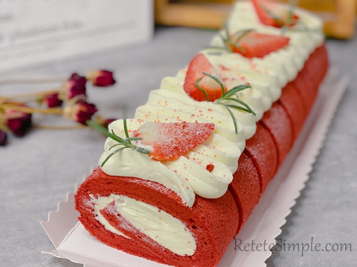 Red Velvet Roll Cake photo