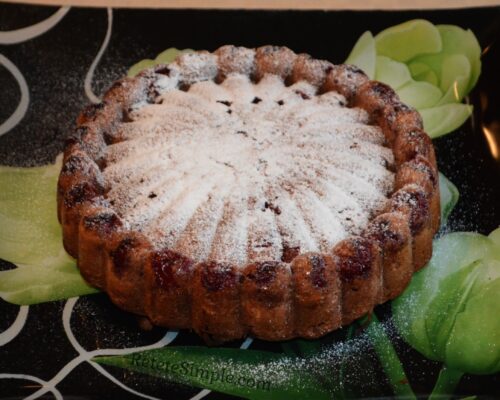 The cherry cake is ready