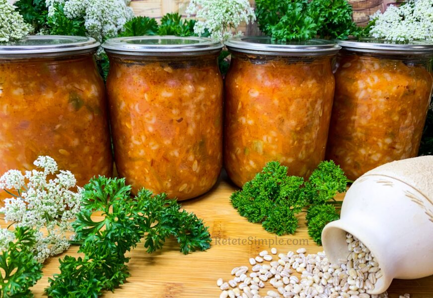 Zarzavat pentru ciorbe in borcan