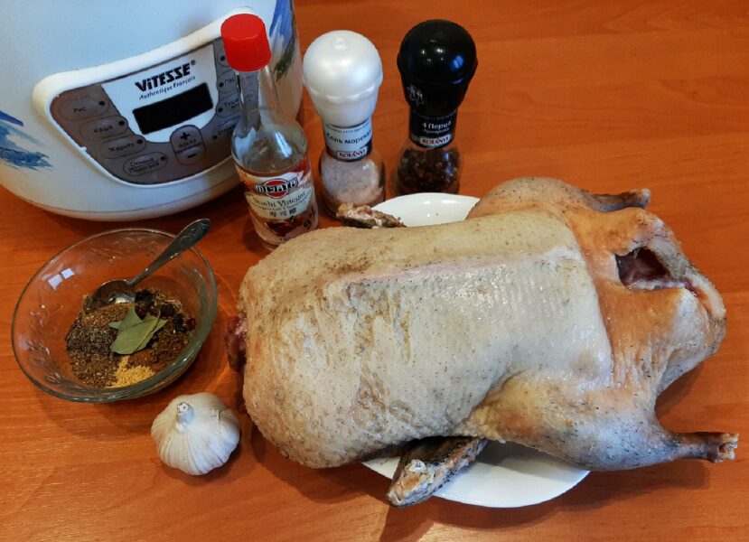 ingredients for spiced duck
