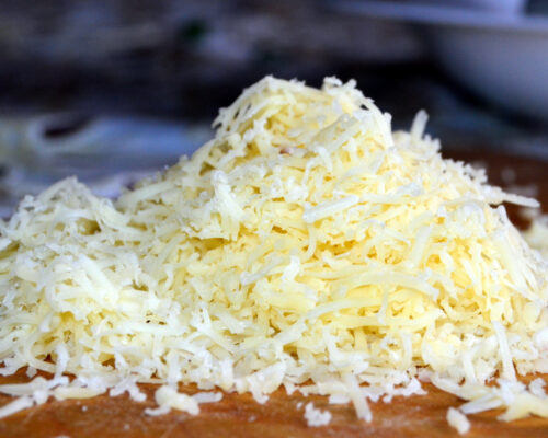 Grate the cheese