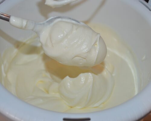 will give you a thick cream consistency.