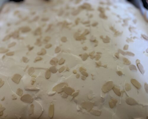 Transfer the baking sheet to the preheated oven