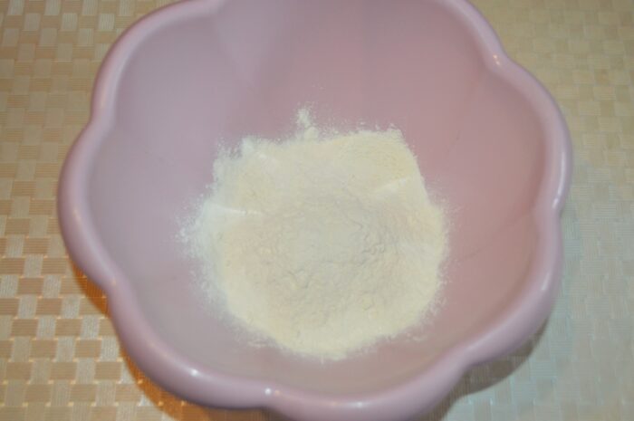 Add the flour to a deep bowl