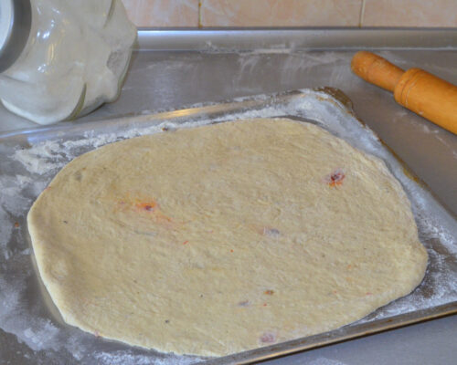 prepare the yeast dough