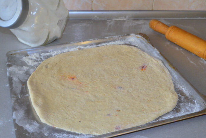 prepare the yeast dough