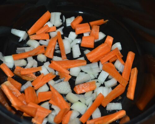 Cut the carrot into sticks