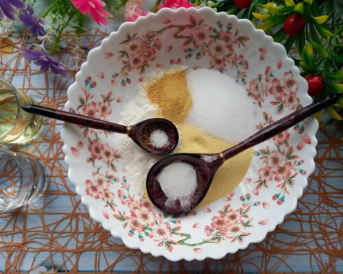 mix all the dry ingredients