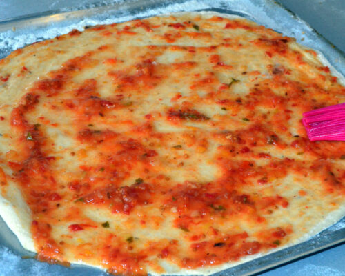 spread a generous amount of tomato