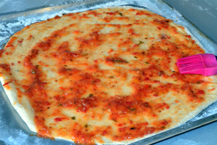 spread a generous amount of tomato