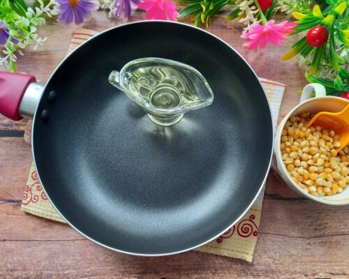 Pour two tablespoons of oil