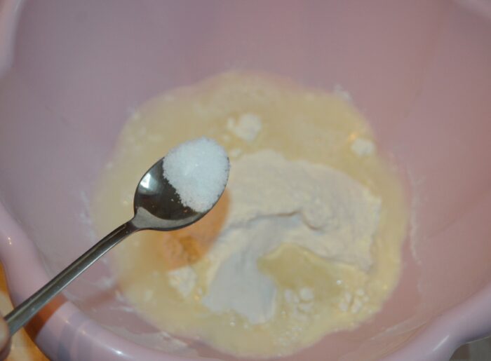 Add half a teaspoon of salt