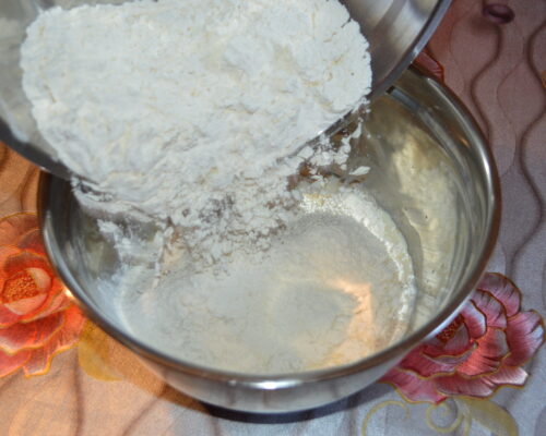 Adaugati treptat faina in bol