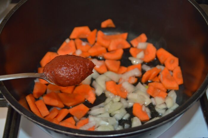 Add 1 teaspoon of tomato paste