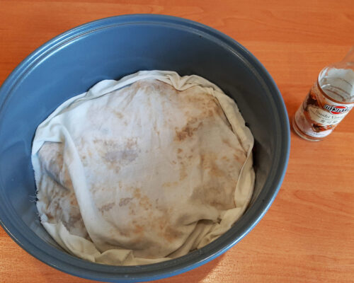 Take a cotton or linen towel